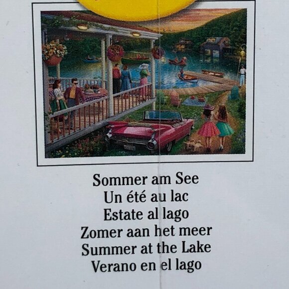 New sealed Ravensburger 300 pcs Large Format Puzzle-Summer at The Lake - Picture 12 of 14